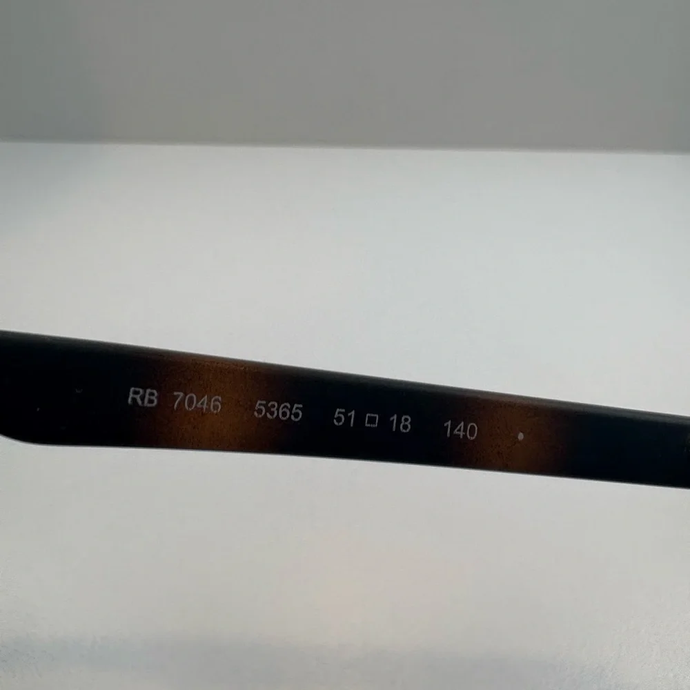 RAY BAN RB7046 5365 51•18•140 Tortoise Round Eyeglasses frame only unisex